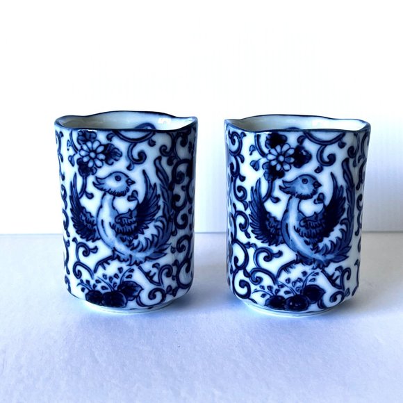 Japanese Tea Set - Phoenix Bird Porcelain - Picture 3 of 16